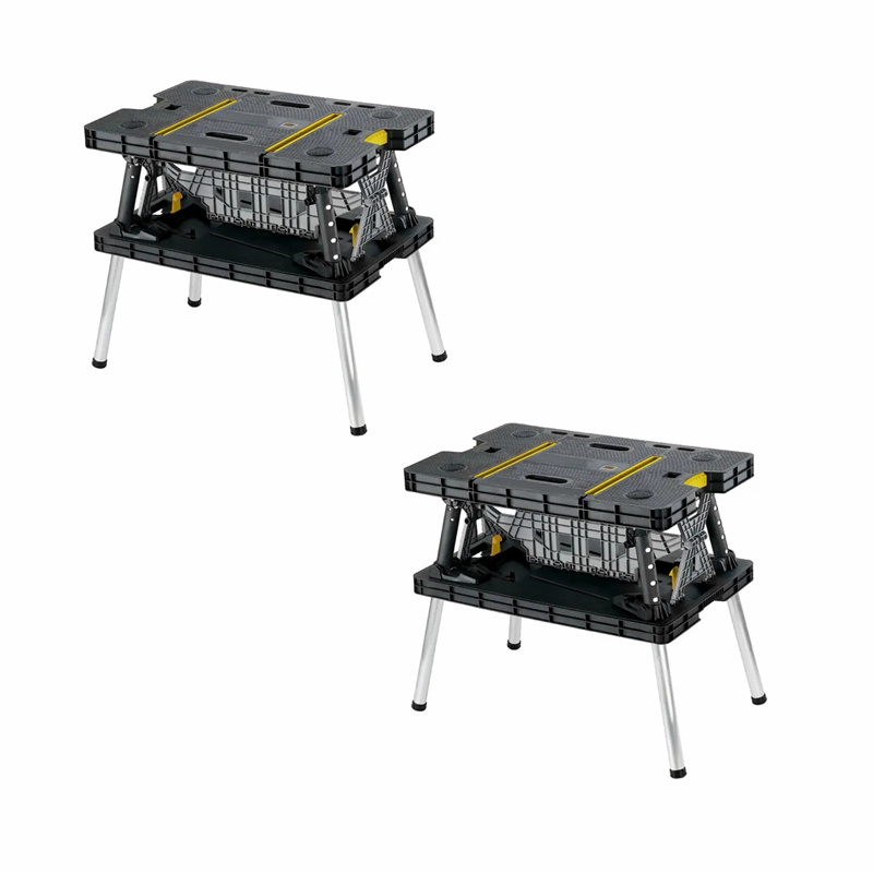 Folding Workbench with Clamps, Portable Heavy Duty Work Table