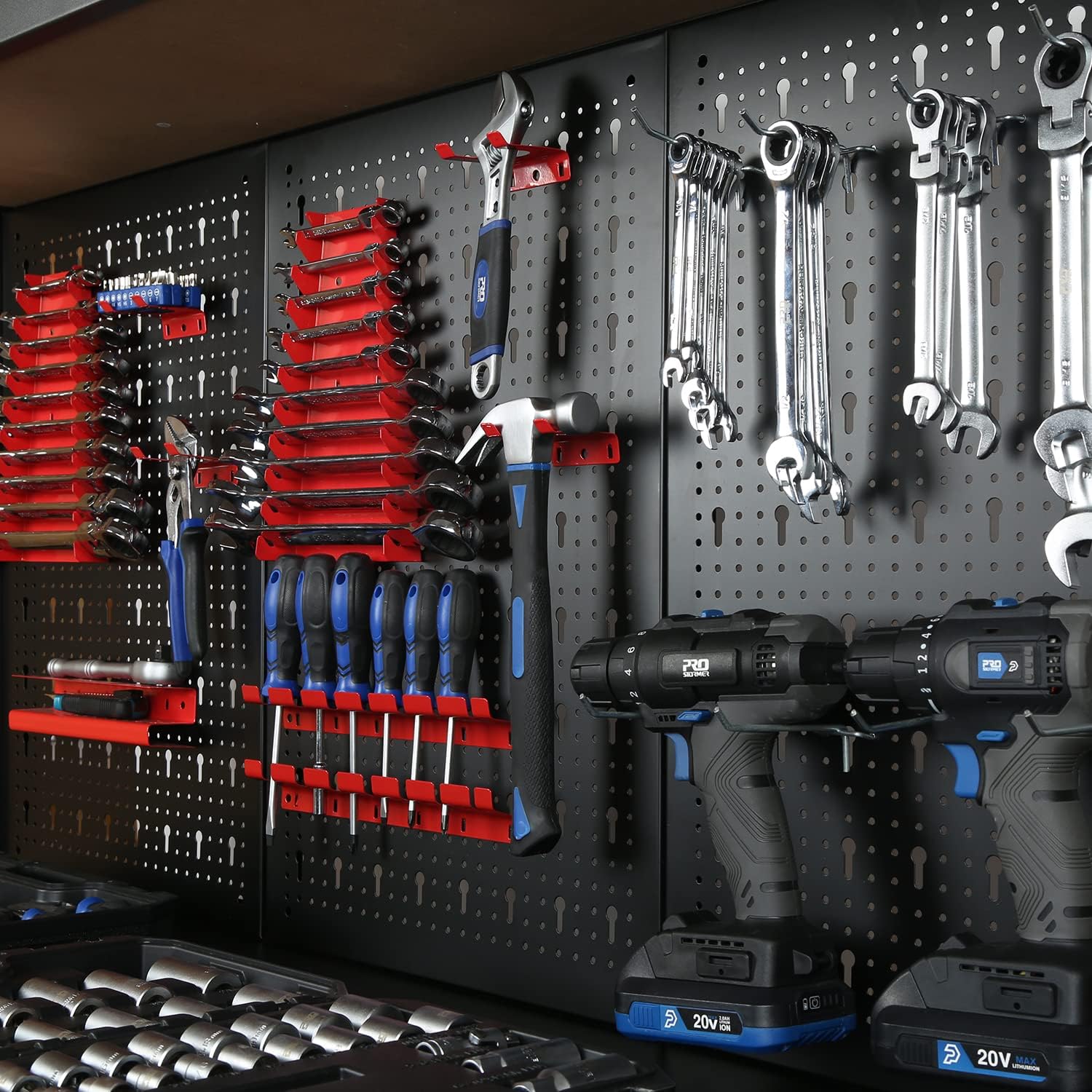 47" Heavy Duty Workbench with Pegboard Storage